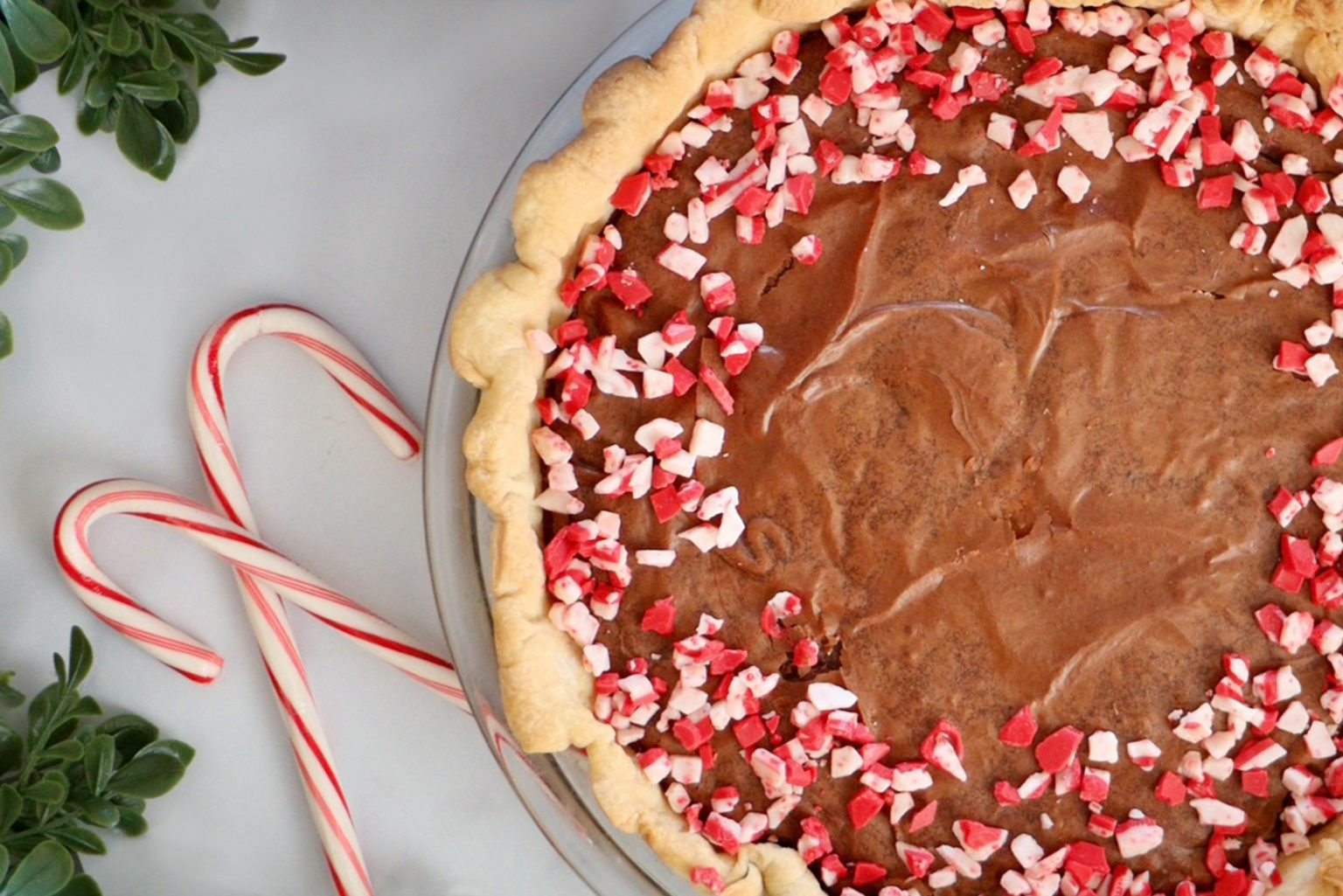 Peppermint Brownie Pie Wholly Wholesome